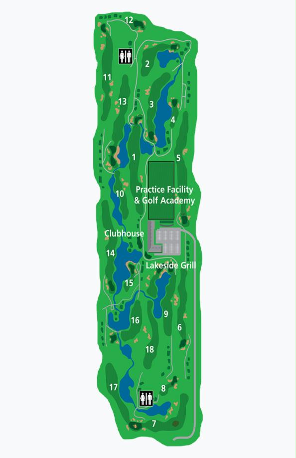 Mayfair Lakes Course Map Mayfair Lakes Course Map